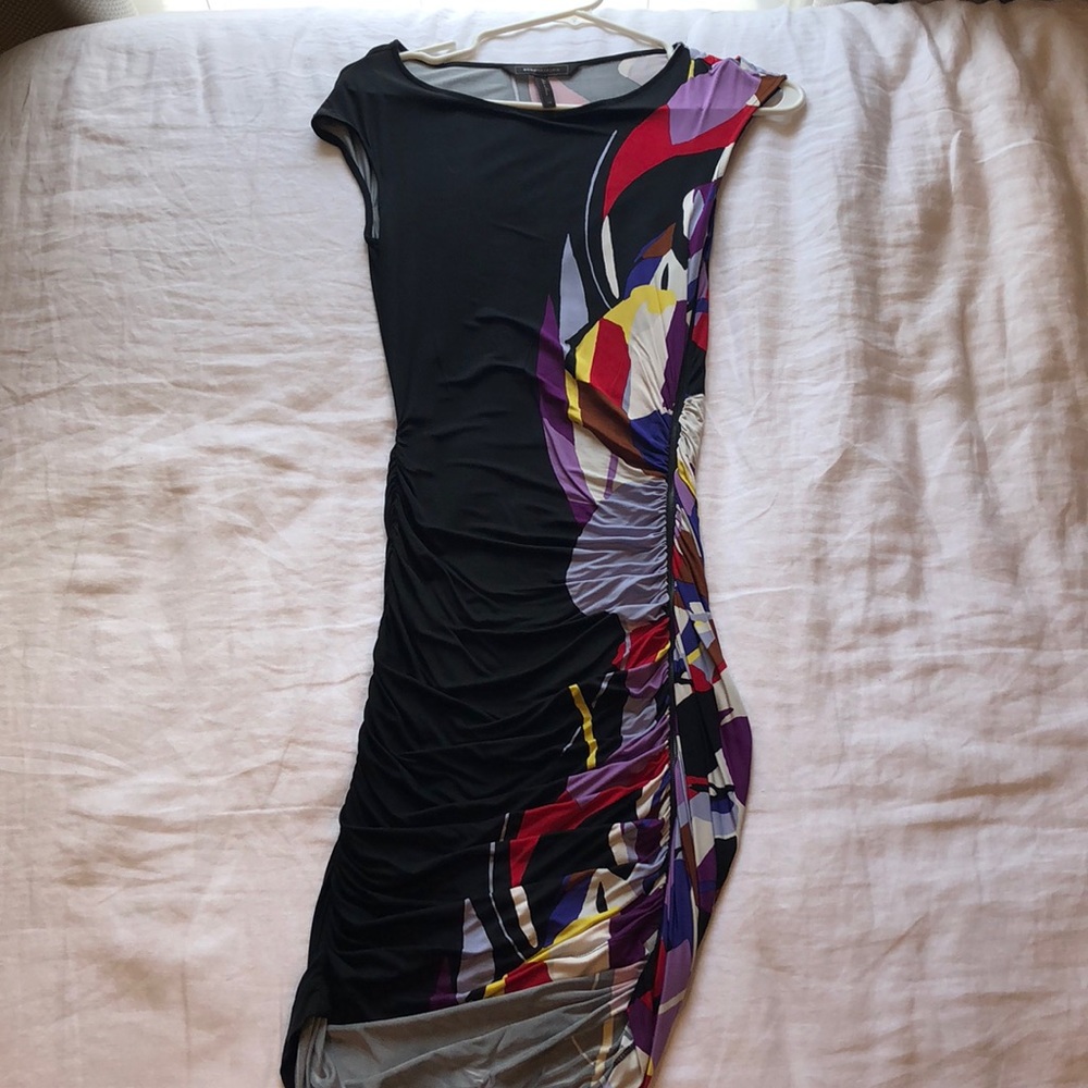Bcbgmaxazria ruched dress